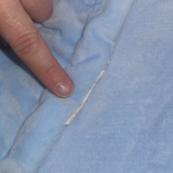 Clouds Blue Embossed Baby Blanket 29x39 Soft Fleece - Picture 7 of 7